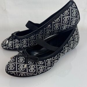 Guess Women's Kairo Ballet Flat, Black 001, Size 7 M